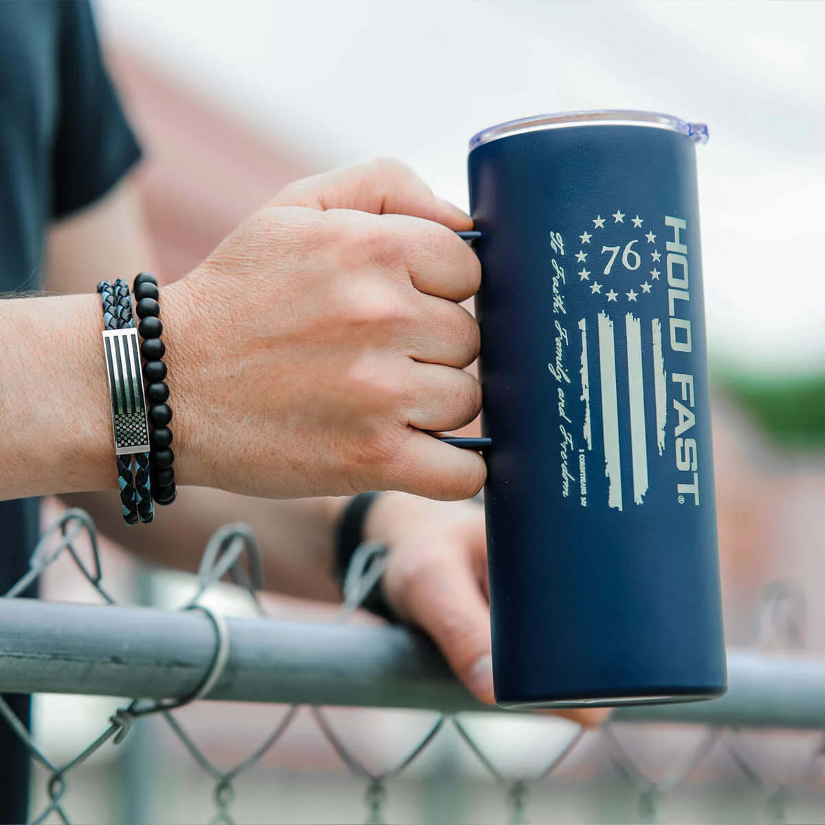 76 22 oz Stainless Steel Mug With Handle - Image 3
