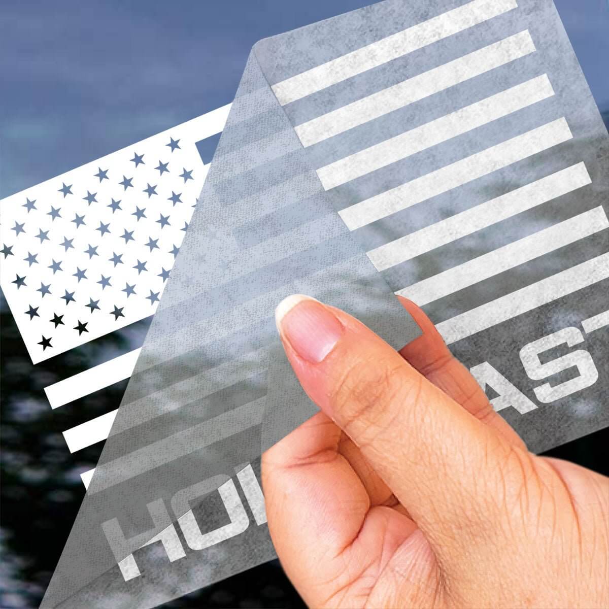 Flag Logo Vinyl Auto Decal - Image 3