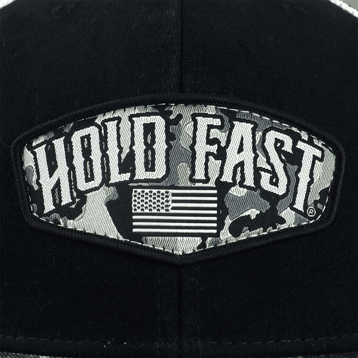 Black Camo Crest Mens Cap - Image 3