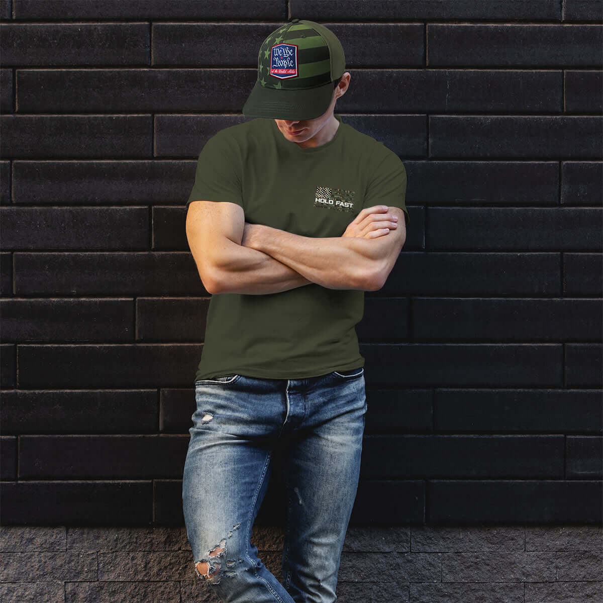 We The People Green Mens Cap - Image 5