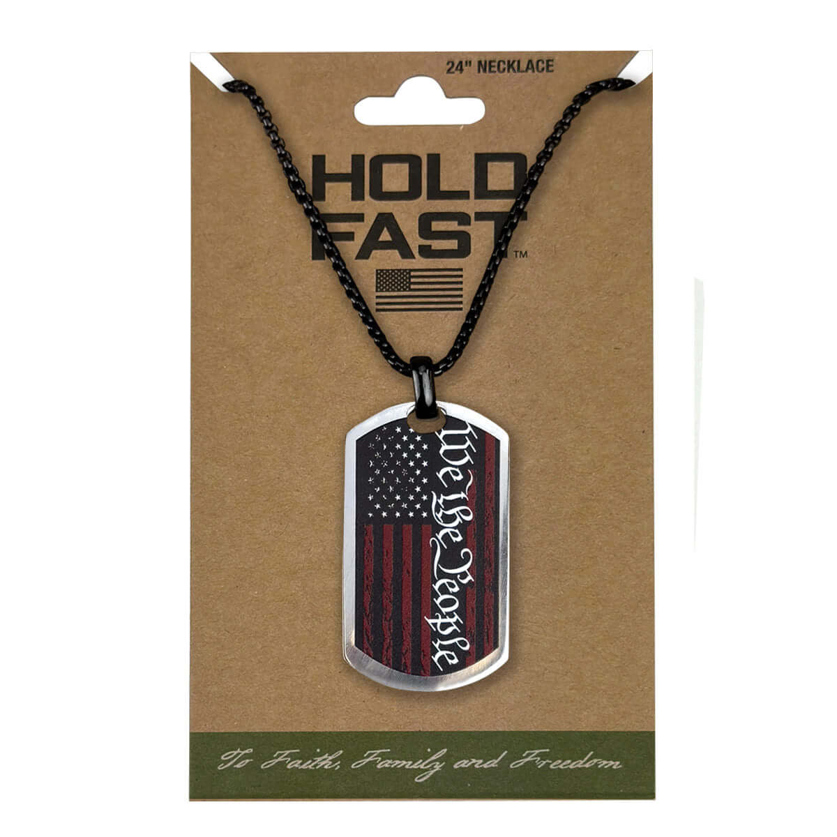 We The People Flag Mens Necklace - Image 5