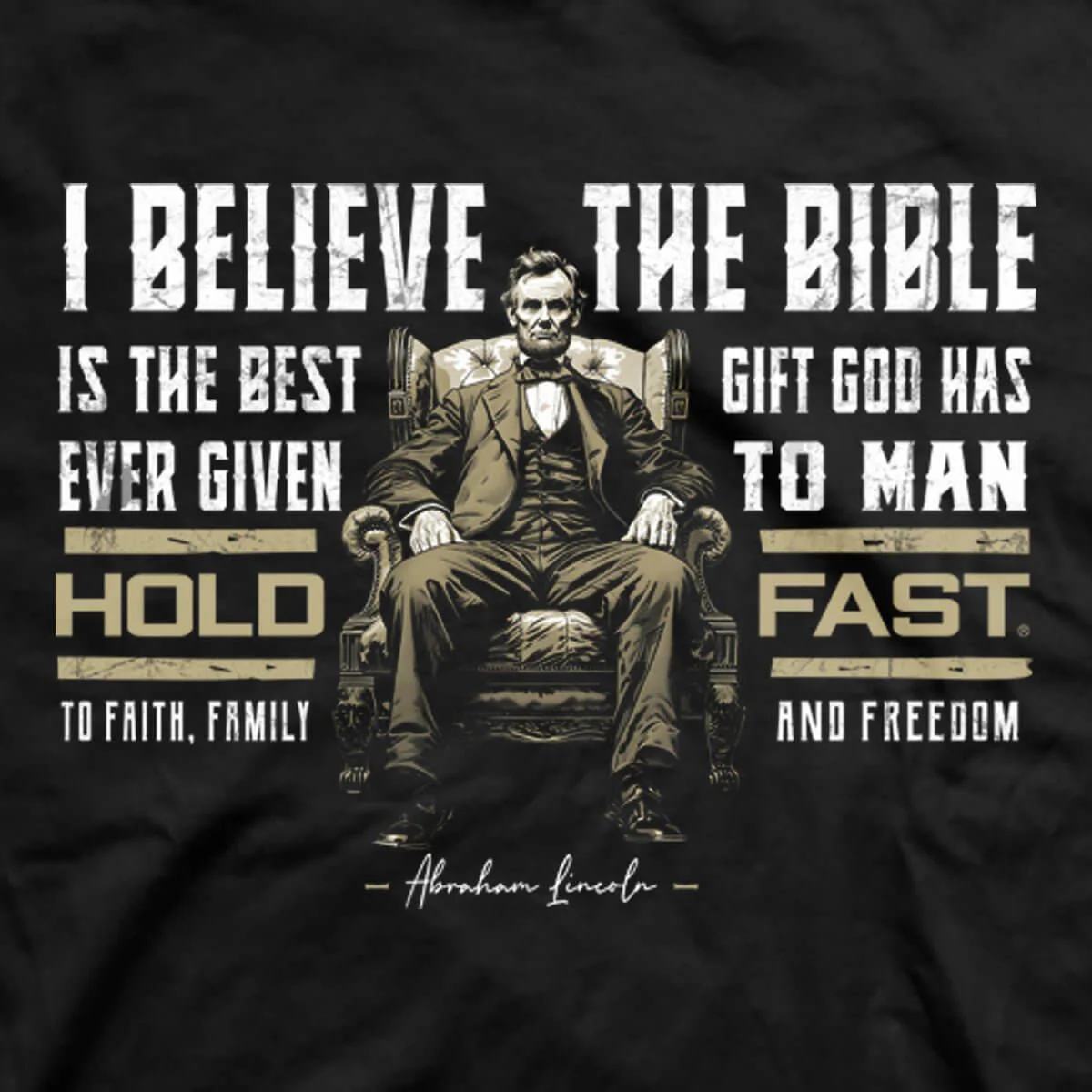 Lincoln Bible Mens T-Shirt - Image 3