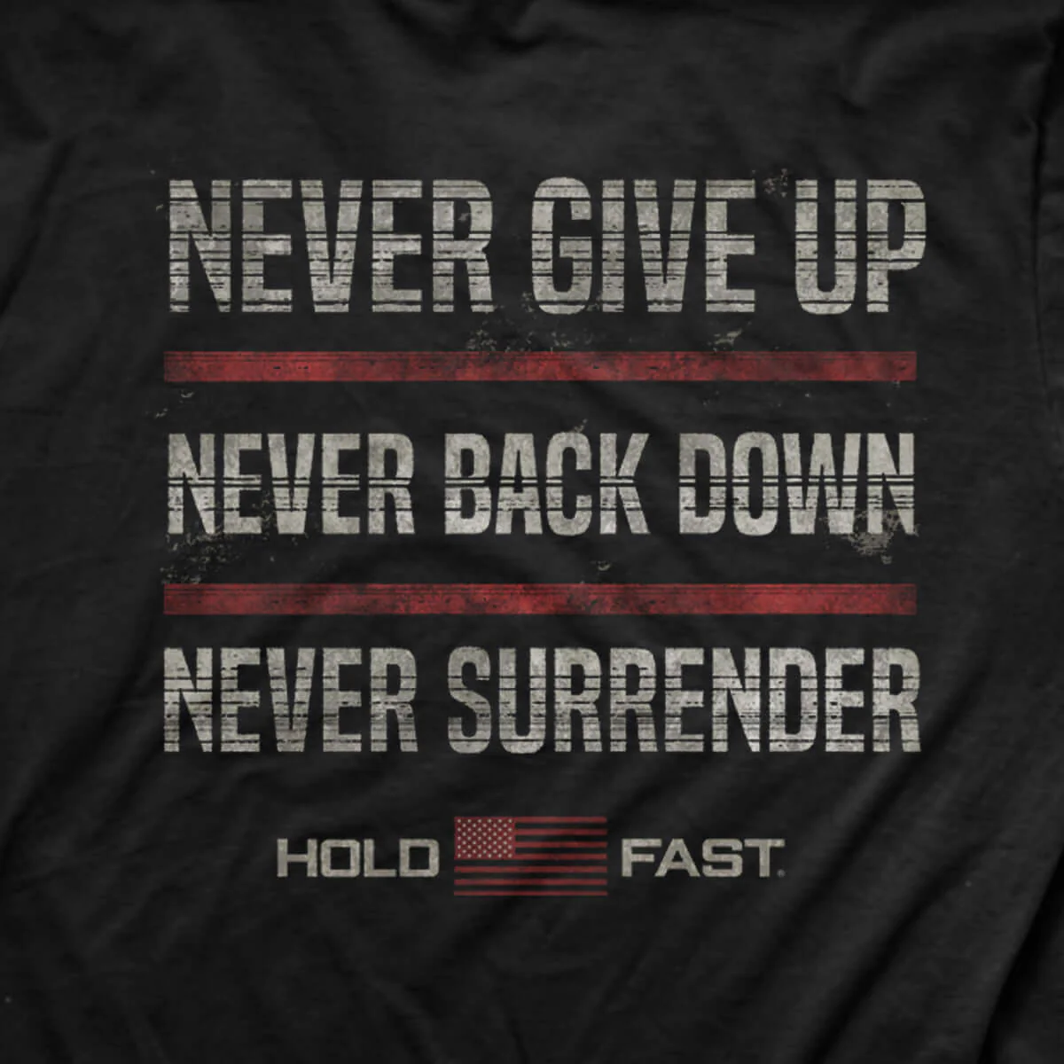 Never Back Down Mens T-Shirt - Image 5