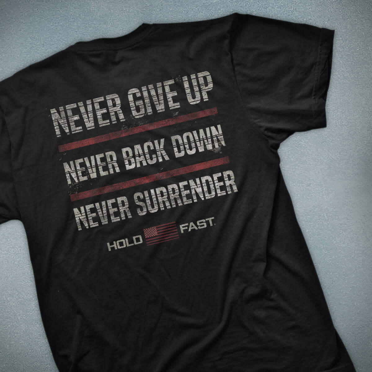 Never Back Down Mens T-Shirt - Image 7