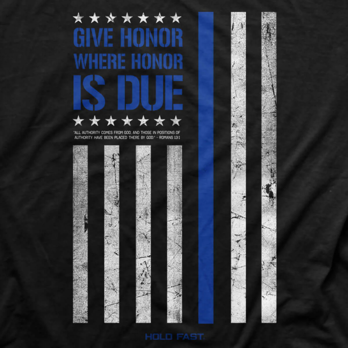 Back The Blue Mens T-Shirt - Image 5