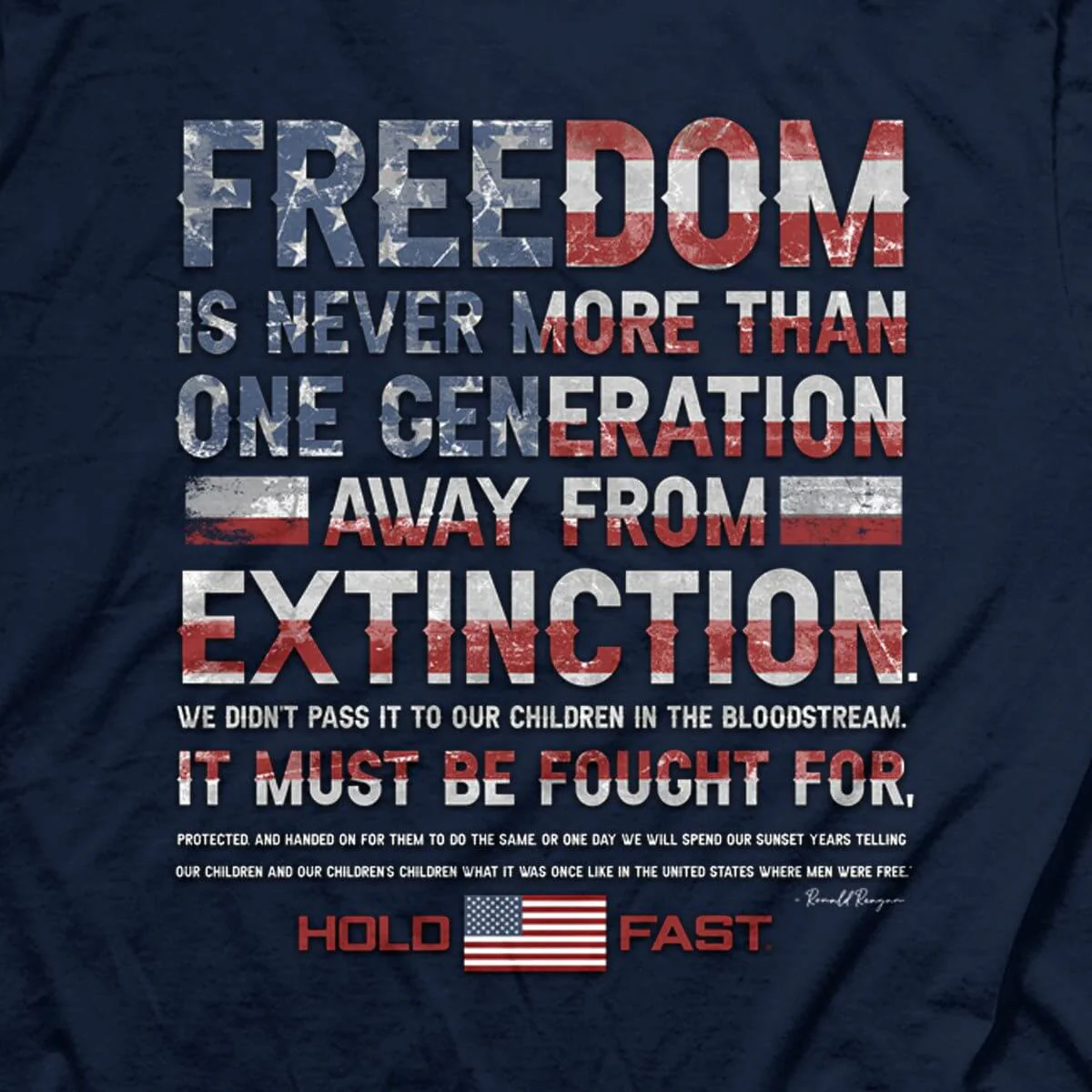 Reagan Freedom Mens T-Shirt - Image 4
